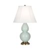 Настольная лампа Robert Abbey Double Gourd 13" Table Lamp Celadon/Antique Brass