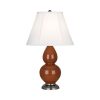 Настольная лампа Robert Abbey Double Gourd 13" Table Lamp Cinnamon/Antique Silver