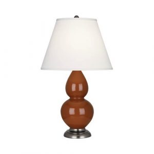 Настольная лампа Robert Abbey Double Gourd 13" Table Lamp Cinnamon/Antique Silver