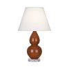 Настольная лампа Robert Abbey Double Gourd 13" Table Lamp Cinnamon/Lucite