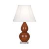 Настольная лампа Robert Abbey Double Gourd 13" Table Lamp Cinnamon/Lucite