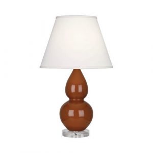Настольная лампа Robert Abbey Double Gourd 13" Table Lamp Cinnamon/Lucite