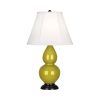 Настольная лампа Robert Abbey Double Gourd 13" Table Lamp Citron/Bronze