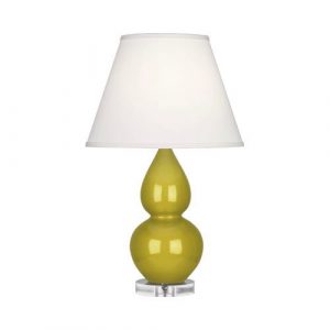 Настольная лампа Robert Abbey Double Gourd 13" Table Lamp Citron/Lucite