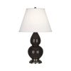 Настольная лампа Robert Abbey Double Gourd 13" Table Lamp Coffee/Antique Silver