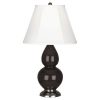 Настольная лампа Robert Abbey Double Gourd 13" Table Lamp Coffee/Antique Silver