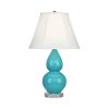 Настольная лампа Robert Abbey Double Gourd 13" Table Lamp Egg Blue/Lucite