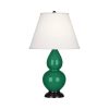 Настольная лампа Robert Abbey Double Gourd 13" Table Lamp Emerald/Bronze