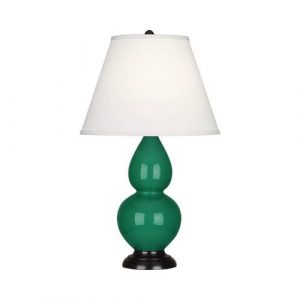 Настольная лампа Robert Abbey Double Gourd 13" Table Lamp Emerald/Bronze
