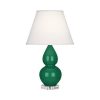 Настольная лампа Robert Abbey Double Gourd 13" Table Lamp Emerald/Lucite
