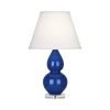 Настольная лампа Robert Abbey Double Gourd 13" Table Lamp Marine Blue/Lucite
