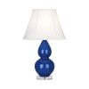 Настольная лампа Robert Abbey Double Gourd 13" Table Lamp Marine Blue/Lucite
