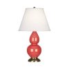 Настольная лампа Robert Abbey Double Gourd 13" Table Lamp Melon/Antique Brass