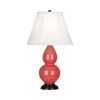 Настольная лампа Robert Abbey Double Gourd 13" Table Lamp Melon/Bronze