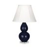 Настольная лампа Robert Abbey Double Gourd 13" Table Lamp Midnight Blue/Lucite