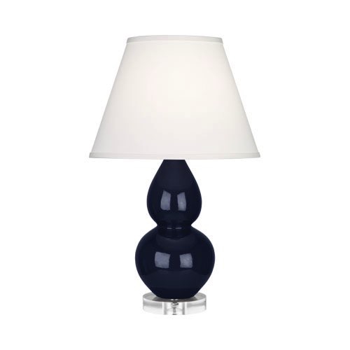 Настольная лампа Robert Abbey Double Gourd 13" Table Lamp Midnight Blue/Lucite