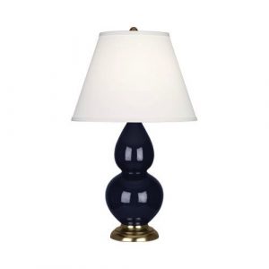 Настольная лампа Robert Abbey Double Gourd 13" Table Lamp Midnight/Antique Brass