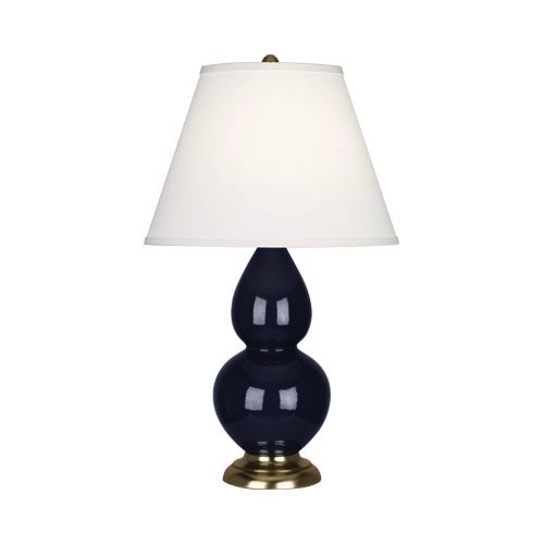 Настольная лампа Robert Abbey Double Gourd 13" Table Lamp Midnight/Antique Brass