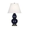 Настольная лампа Robert Abbey Double Gourd 13" Table Lamp Midnight/Antique Silver