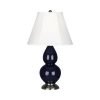 Настольная лампа Robert Abbey Double Gourd 13" Table Lamp Midnight/Antique Silver