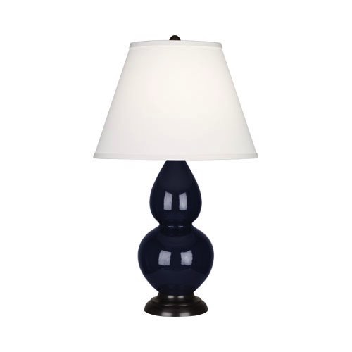 Настольная лампа Robert Abbey Double Gourd 13" Table Lamp Midnight/Bronze
