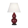 Настольная лампа Robert Abbey Double Gourd 13" Table Lamp Oxblood/Bronze