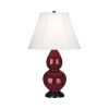 Настольная лампа Robert Abbey Double Gourd 13" Table Lamp Oxblood/Bronze