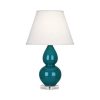 Настольная лампа Robert Abbey Double Gourd 13" Table Lamp Peacock/Lucite