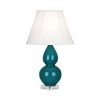 Настольная лампа Robert Abbey Double Gourd 13" Table Lamp Peacock/Lucite