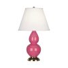 Настольная лампа Robert Abbey Double Gourd 13" Table Lamp Pink/Antique Brass