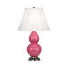 Настольная лампа Robert Abbey Double Gourd 13" Table Lamp Pink/Antique Silver