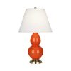 Настольная лампа Robert Abbey Double Gourd 13" Table Lamp Pumpkin/Antique Brass
