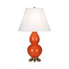 Настольная лампа Robert Abbey Double Gourd 13" Table Lamp Pumpkin/Antique Brass