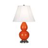 Настольная лампа Robert Abbey Double Gourd 13" Table Lamp Pumpkin/Antique Silver
