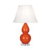 Настольная лампа Robert Abbey Double Gourd 13" Table Lamp Pumpkin/Lucite