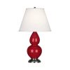 Настольная лампа Robert Abbey Double Gourd 13" Table Lamp Ruby Red/Antique Silver