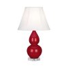 Настольная лампа Robert Abbey Double Gourd 13" Table Lamp Ruby Red/Lucite