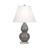 Настольная лампа Robert Abbey Double Gourd 13" Table Lamp Smokey Taupe/Lucite