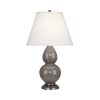 Настольная лампа Robert Abbey Double Gourd 13" Table Lamp Smoky Taupe/Antique Silver