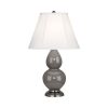 Настольная лампа Robert Abbey Double Gourd 13" Table Lamp Smoky Taupe/Antique Silver