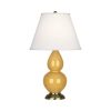 Настольная лампа Robert Abbey Double Gourd 13" Table Lamp Sunset/Antique Brass