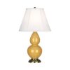 Настольная лампа Robert Abbey Double Gourd 13" Table Lamp Sunset/Antique Brass