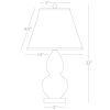 Настольная лампа Robert Abbey Double Gourd 13" Table Lamp Sunset/Lucite