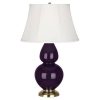Настольная лампа Robert Abbey Double Gourd 19" Table Lamp Amethyst/Antique Brass