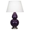 Настольная лампа Robert Abbey Double Gourd 19" Table Lamp Amethyst/Antique Silver