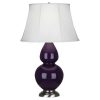 Настольная лампа Robert Abbey Double Gourd 19" Table Lamp Amethyst/Antique Silver