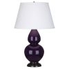 Настольная лампа Robert Abbey Double Gourd 19" Table Lamp Amethyst/Bronze