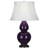 Настольная лампа Robert Abbey Double Gourd 19" Table Lamp Amethyst/Bronze