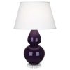 Настольная лампа Robert Abbey Double Gourd 19" Table Lamp Amethyst/Lucite