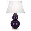 Настольная лампа Robert Abbey Double Gourd 19" Table Lamp Amethyst/Lucite